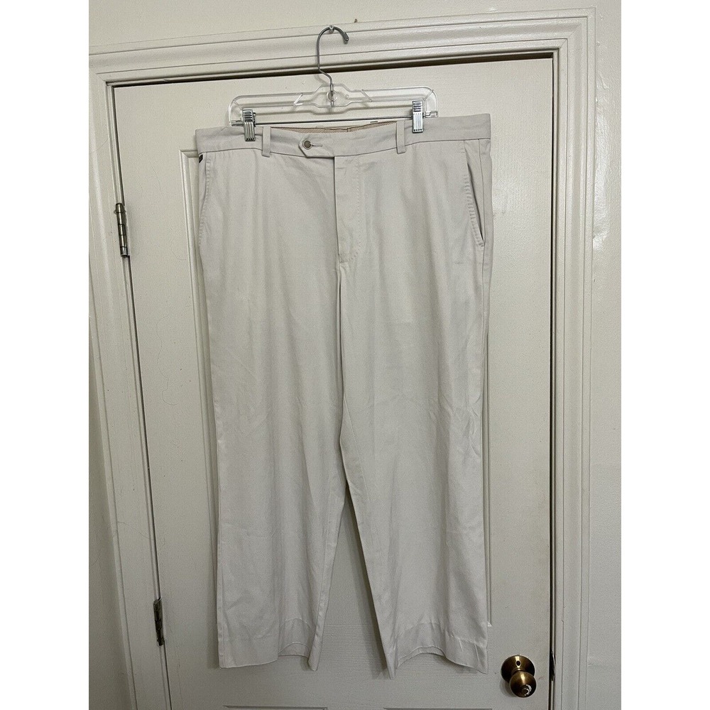 Tommy Bahama Pants Mens 38x32 (39x27) White Silk Blend Relaxed Lightweight